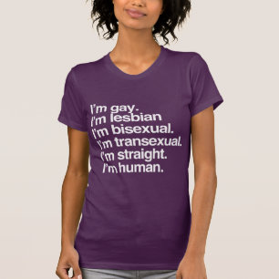 Ik ben menselijk net als jij t-shirt