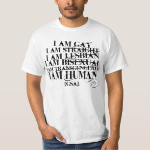 Ik ben menselijk t-shirt