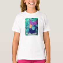 Ik ben Mermazing Youth Shirt Mermaid & Seahorse