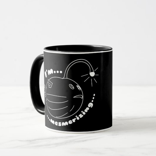 Ik ben Mesmerizing... De puffellamsvis die wordt g Mok (Voorkant links)