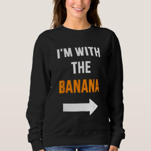 Ik ben met banaan matching partner paar kostuum ha trui