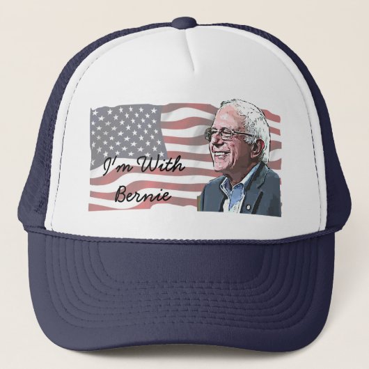 Ik ben met Bernie Sanders Baseball Pet (Voorkant)