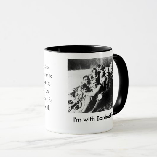 Ik ben met Bonhoeffer. Mok (Voorkant rechts)