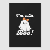 Ik ben met Boo Funny Retro Stijl (Voorkant)