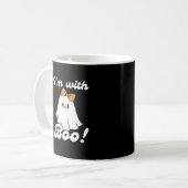 Ik Ben Met Boo Funny Retro Stijl Koffiemok (Voorkant links)