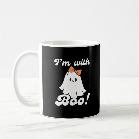 Ik Ben Met Boo Funny Retro Stijl Koffiemok (Links)