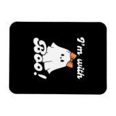Ik ben met Boo Funny Retro Stijl Magneet (Horizontaal)