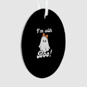 Ik Ben Met Boo Funny Retro Stijl Ornament (voorkant)