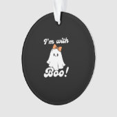 Ik Ben Met Boo Funny Retro Stijl Ornament (voorkant)