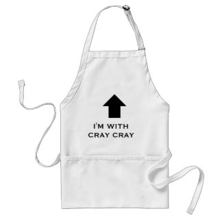 IK BEN MET CRAY CRAY, apron, kray cray top Standaard Schort