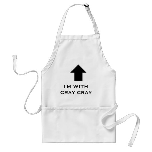 IK BEN MET CRAY CRAY, apron, kray cray top Standaard Schort (Voorkant)
