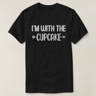 Ik ben met Cupcake Easy Halloween Matching Couples T-shirt