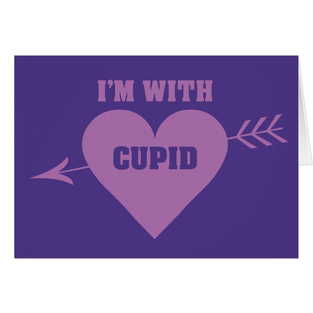 IK BEN MET CUPID-wenskaart (Voorkant Horizontaal)