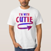 Ik ben met Cutie T-shirt (Voorkant)