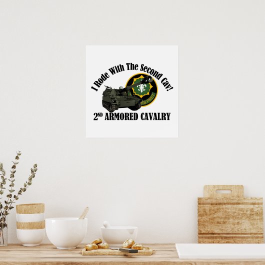 Ik ben met de 2de ACR gegaan. Howitzer Poster (Keuken)