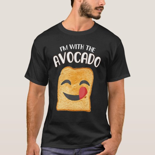 Ik ben met de Avocado Toast Halloween Costume 4 T-shirt (Voorkant)