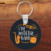 Ik ben met de Band Funny Cool Marching Band Sleutelhanger (Voorkant)