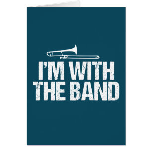 Ik ben met de Band Funny Trombone Player Card