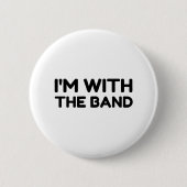 Ik ben met de band ronde button 5,7 cm (Voorkant)