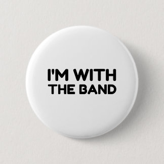 Ik ben met de band ronde button 5,7 cm
