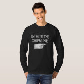 Ik ben met de Chipmunk Funny Matching Halloween Co T-shirt (Voorkant volledig)