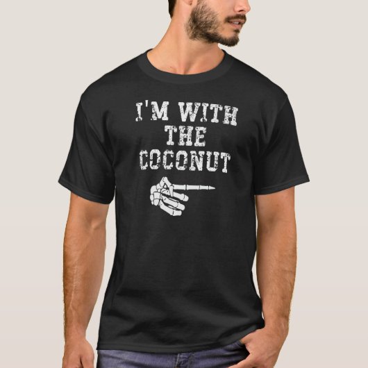 Ik ben met de Coconut Point Matching Couples Hallo T-shirt (Voorkant)
