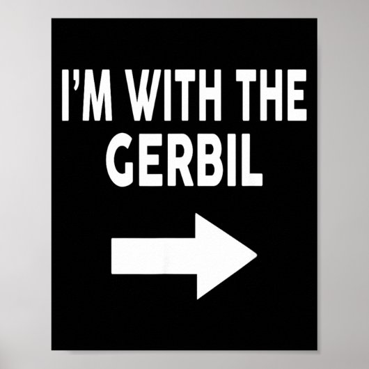 Ik ben met de gerbil Halloween gerbil Poster (Voorkant)