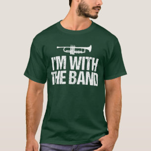 Ik ben met de Grappige Trompet van de Band T-shirt