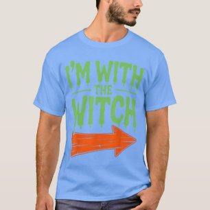 Ik ben met de Heks Funny Husband Halloween Costume T-shirt
