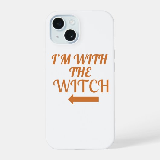 Ik ben met de heks telefoonhoesje iPhone 15 case (Achterkant)