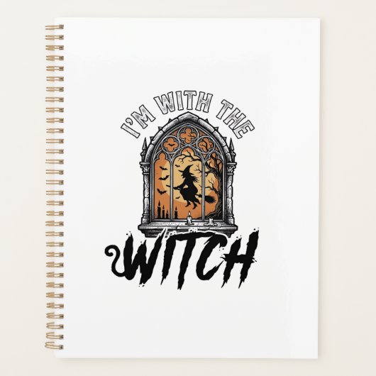 Ik Ben Met De Heks Vintage Halloween Planner (Voorkant)