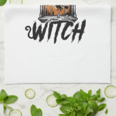 Ik Ben Met De Heks Vintage Halloween Theedoek (Gevouwen)