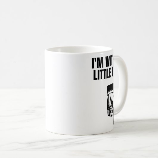 Ik ben met de kleine kerel die vakantieswap begint koffiemok (Voorkant rechts)