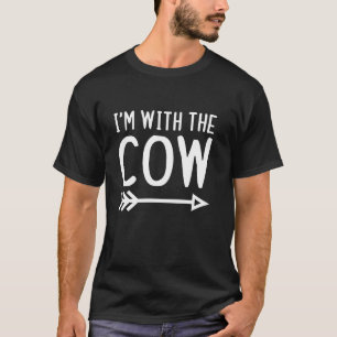 Ik ben met de Koe Grappig bijpassende Halloween pa T-shirt