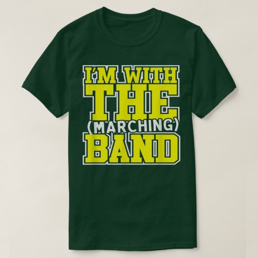Ik ben met de marchingbandtrommel. t-shirt (Design voorkant)