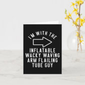 Ik ben met de opblaasbare maffe zwaaiende arm die  kaart (Gele Bloem)