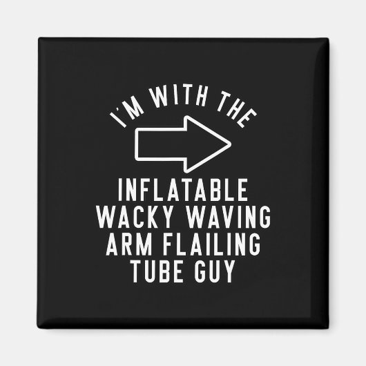 Ik ben met de opblaasbare maffe zwaaiende arm die  magneet (Voorkant)