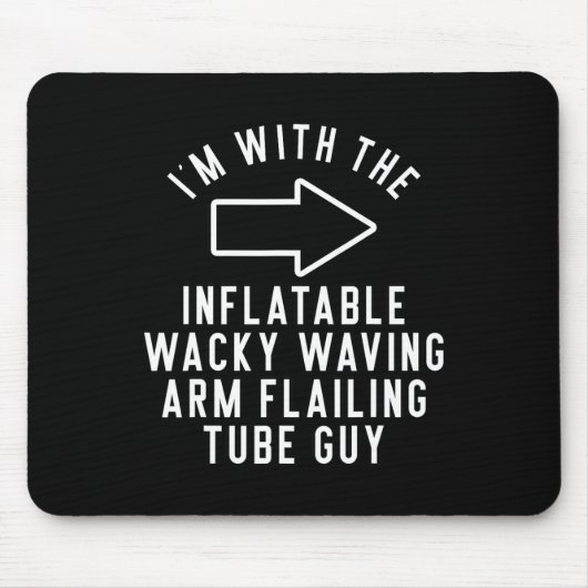 Ik ben met de opblaasbare maffe zwaaiende arm die muismat (Voorkant)