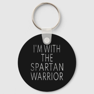 Ik ben met de Spartan Warrior Easy Halloween kostu Sleutelhanger