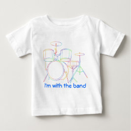 Ik ben met de T-shirt drums.