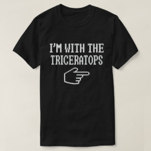 Ik ben met de Triceratops Funny Matching Halloween T-shirt