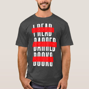 Ik ben met de verboden grappige boeklezers die ik t-shirt