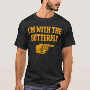 Ik ben met de vlinder die het Halloween kostuum aa T-shirt