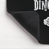 Ik ben met Dinosaur Halloween Kostuum Grappige Kop Muismat (Hoek)