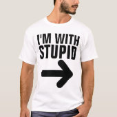IK BEN MET DOMME Funny T-shirts (Voorkant)
