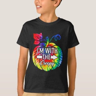 Ik ben met een griezelig stel dat Halloween-kostuu T-shirt