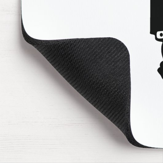 Ik ben met een stommeling. muismat (Hoek)