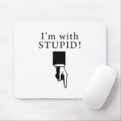 Ik ben met een stommeling. muismat (Met muis)