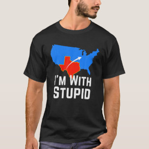 Ik ben met een stoute liefde voor Texas voor Texan T-shirt
