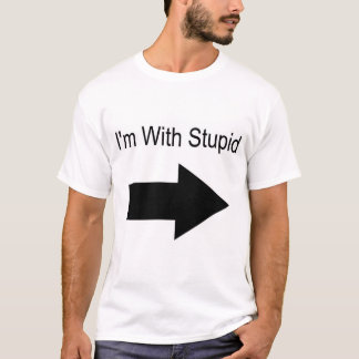 Ik ben met een stoute (links) t-shirt